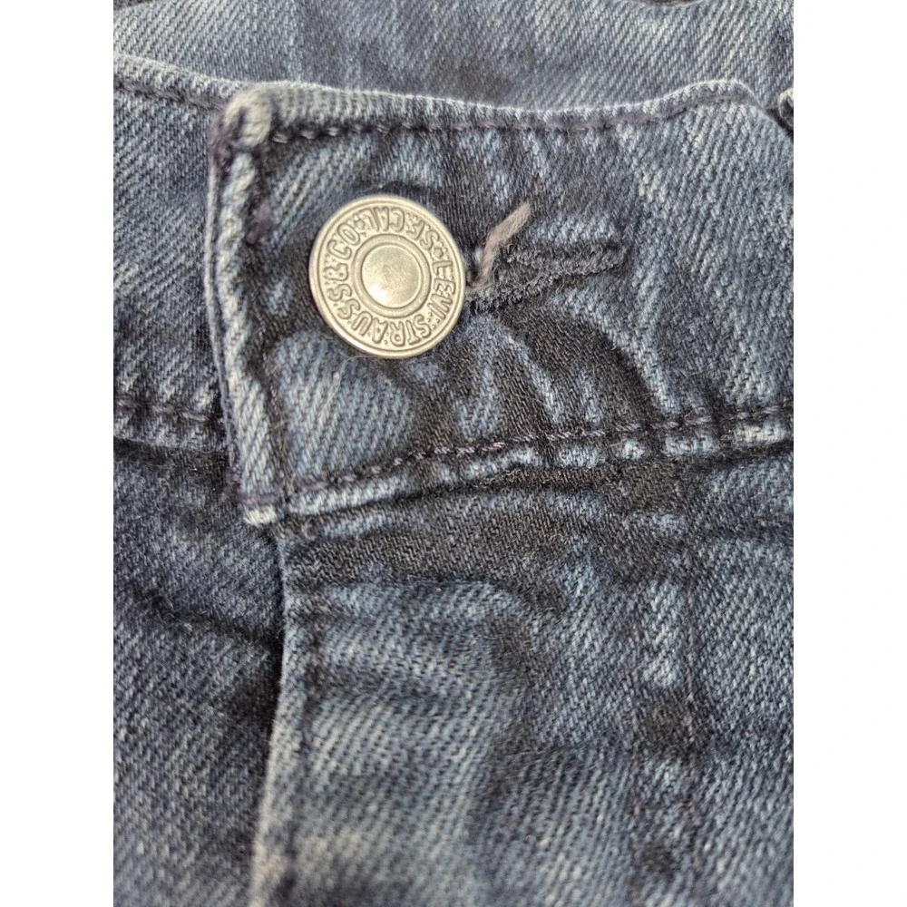 Levi's 514 Straight Fit Jeans Mens 34x32 Dark Blue Denim Pants